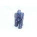 Handmade Natural blue lapiz lazuli stone Elephant figure home decorative (m)